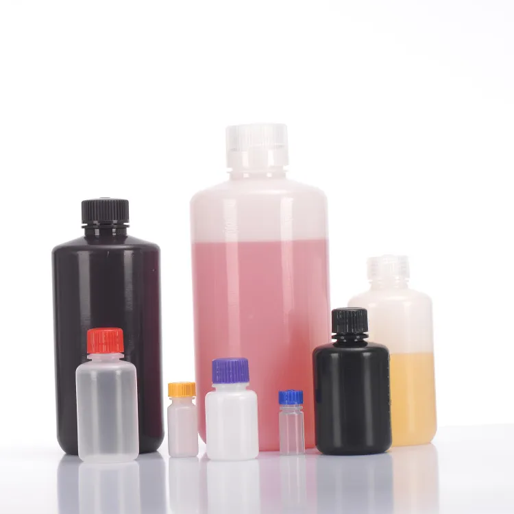 High Quality chemistry Laboratory Equipment 25ml 60ml 100ml 250nl HDPE Screw Cap plastic Reagent Bottle