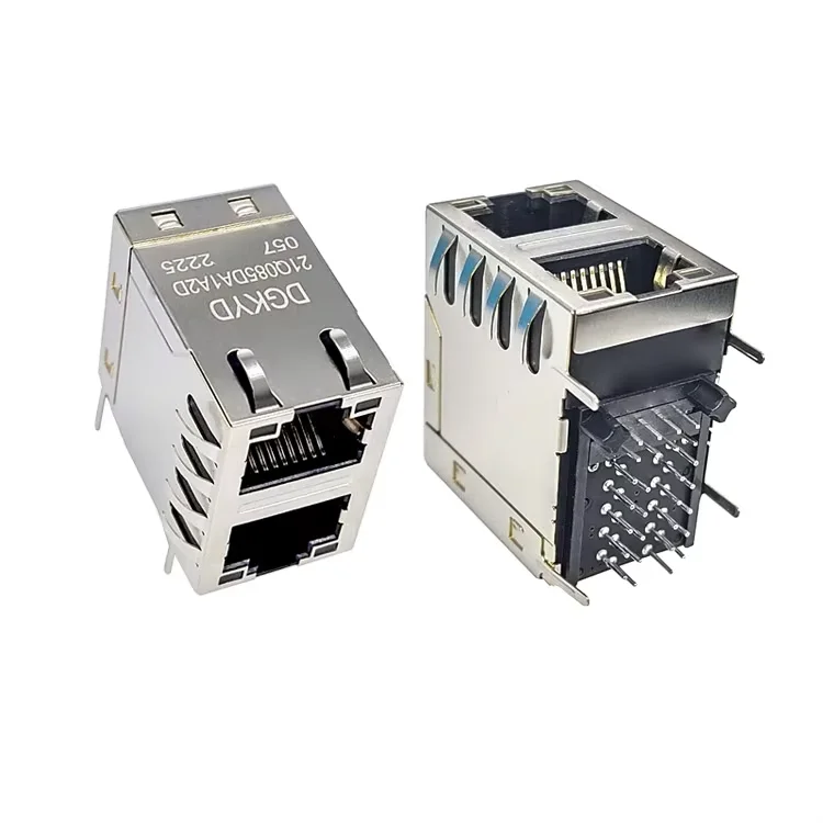 7499151120 Wurth Elektronik 2X1 Port Cat6 Rj45 Shielded Ethernet Connectors 1000Base-T LAN Transformer Socket 10P8C