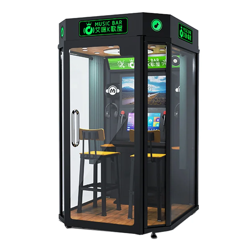 Wholesale Coin-Operated Electronic Jukebox Karaoke Singing Booth Metal Material for KTV Game Machine Arcade Mall Street Park