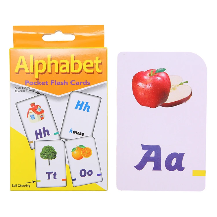 Hot Sale Wholesale Flash Playing Cards Toys Kids Numbers Colors Shapes Alphabet Memory Flash Cards For Kids Educational