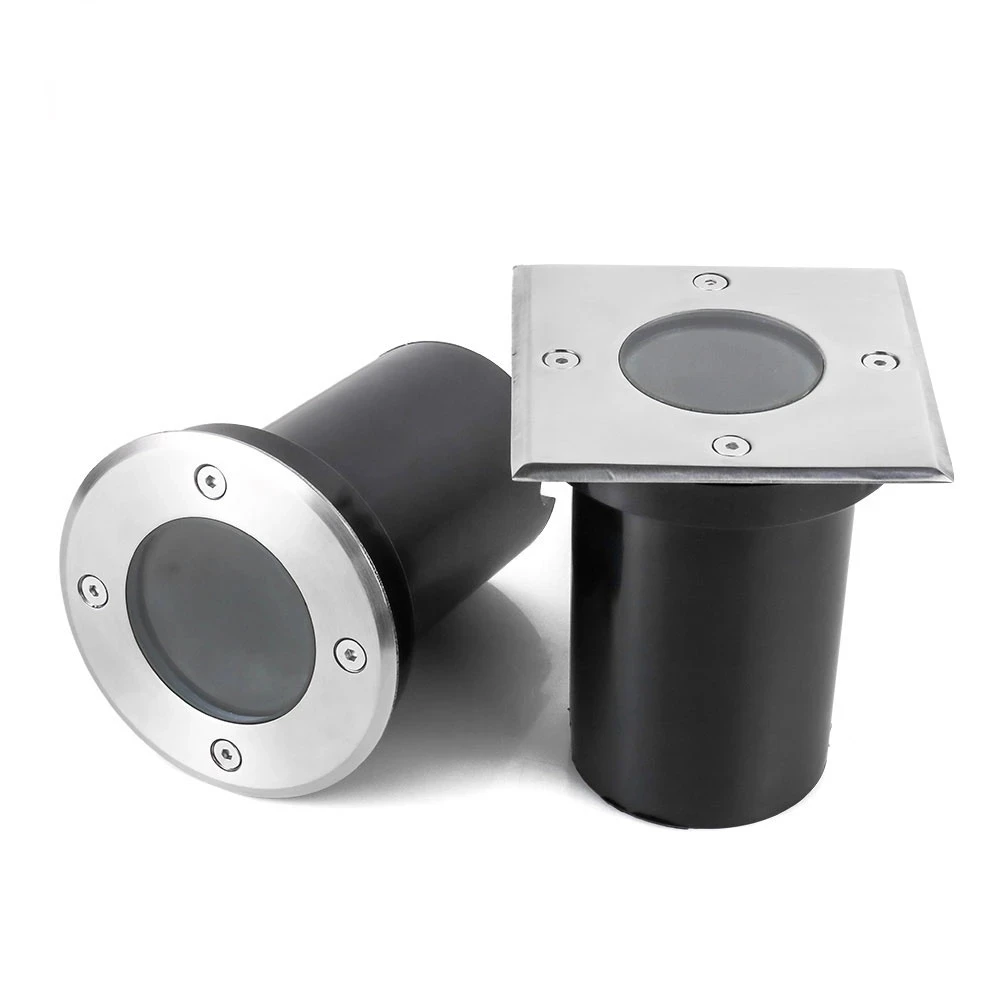 Underground Light Dimmable AC220V LED Buried Lights IP67 GU10 MR16 Decking Stairs Terrace Garden Path Spot Ground Lamp Outdoor