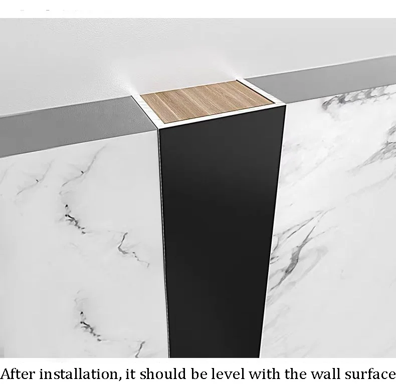 U-shaped groove aluminum alloy closure decorative metal ceiling background wall wrapping edge strip ceiling decorative strip