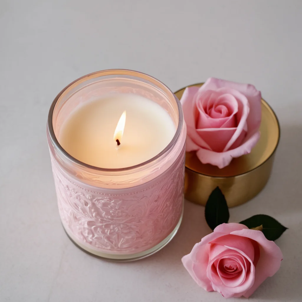 Баночка для свечей с черным распылением Цветная декоративная стеклянная металлическая крышка рельефным узором индивидуальная Подарочная коробка свеча