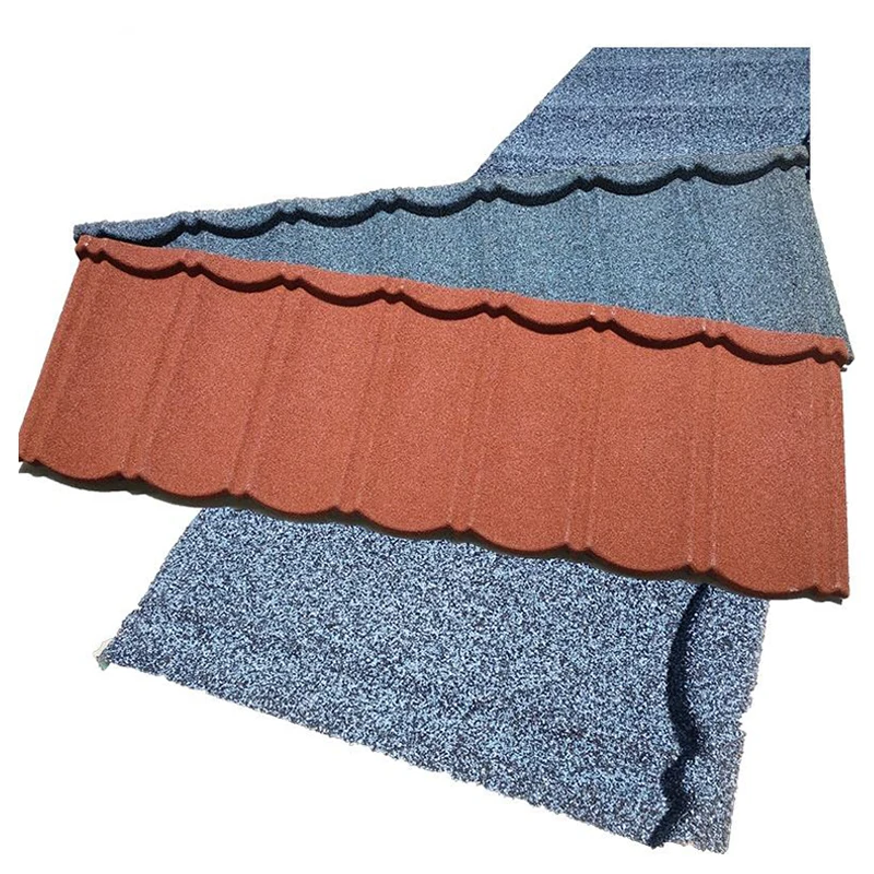 China factory supply 0.4mm Modern Stone Coated Steel Shingles for building house with Colored Steel Tiles  in Nigeria