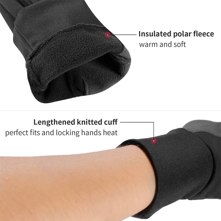 Hot Sales Custom Windproof Bicycle Driving Motorcycle Touch Screen Men Ski Outdoor Sports Cycling Waterproof Gloves
