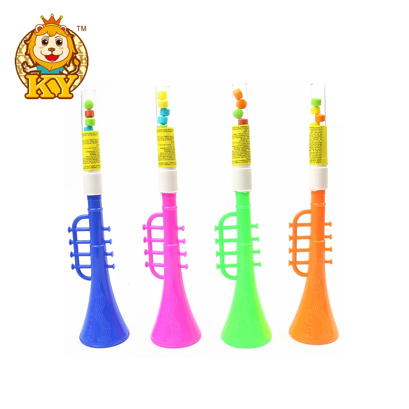Manufacturer Wholesale Trumpet Candy Toys with Compress for Kids
