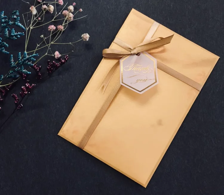 Custom Printed Designer Card Wedding Invitation Card With Transparent Color Vellum Paper Envelope