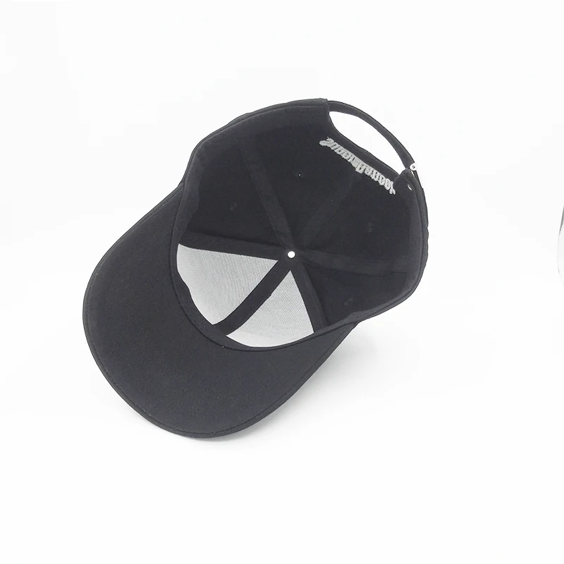 customized sport cap adult hats embroidery logo Black Baseball Cap for pickleball paddle