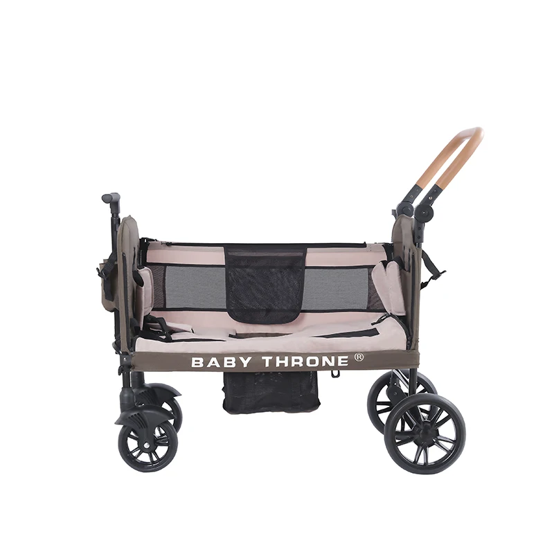 Purorigin Top Fashion Ccollpasible Folding Wagon Outdoor Camping Shopping Pushchair Twins Baby Stroller Wonderfold Wagon