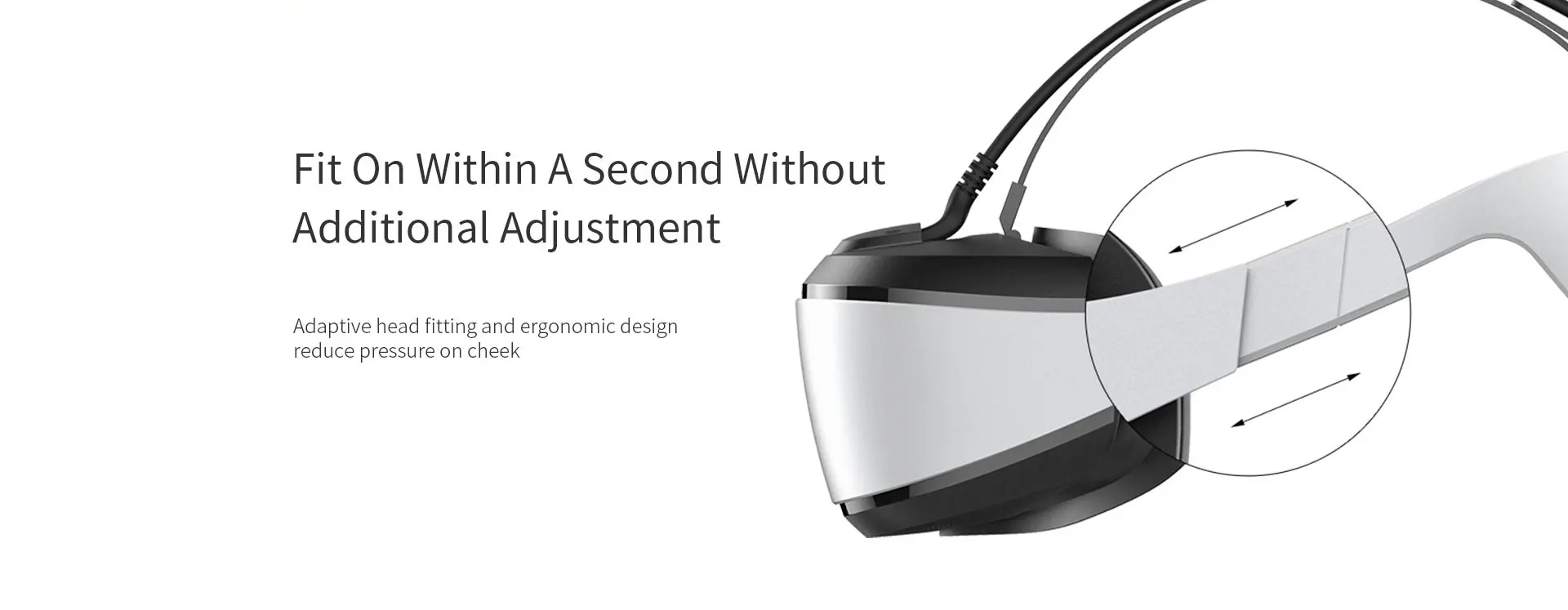 Hot Selling Circular 2.5K 110 FOV Giant Screen Lcd 3D Cinema Black Original Customize VR Glasses