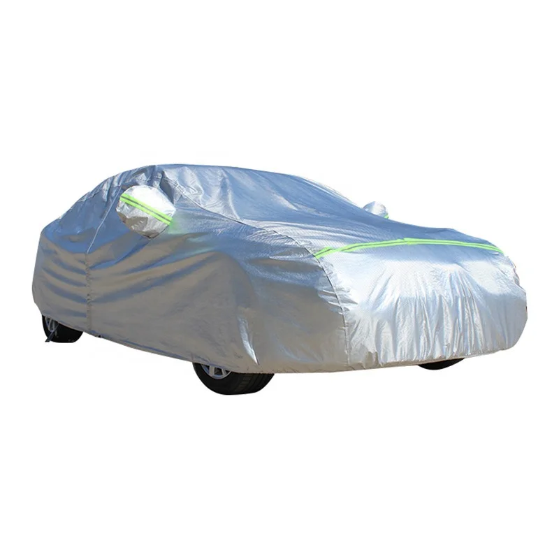 All Weather Outdoor Universal Automatic Car Cover 6 layer Waterproof Windproof Dustproof Snowproof Disposable