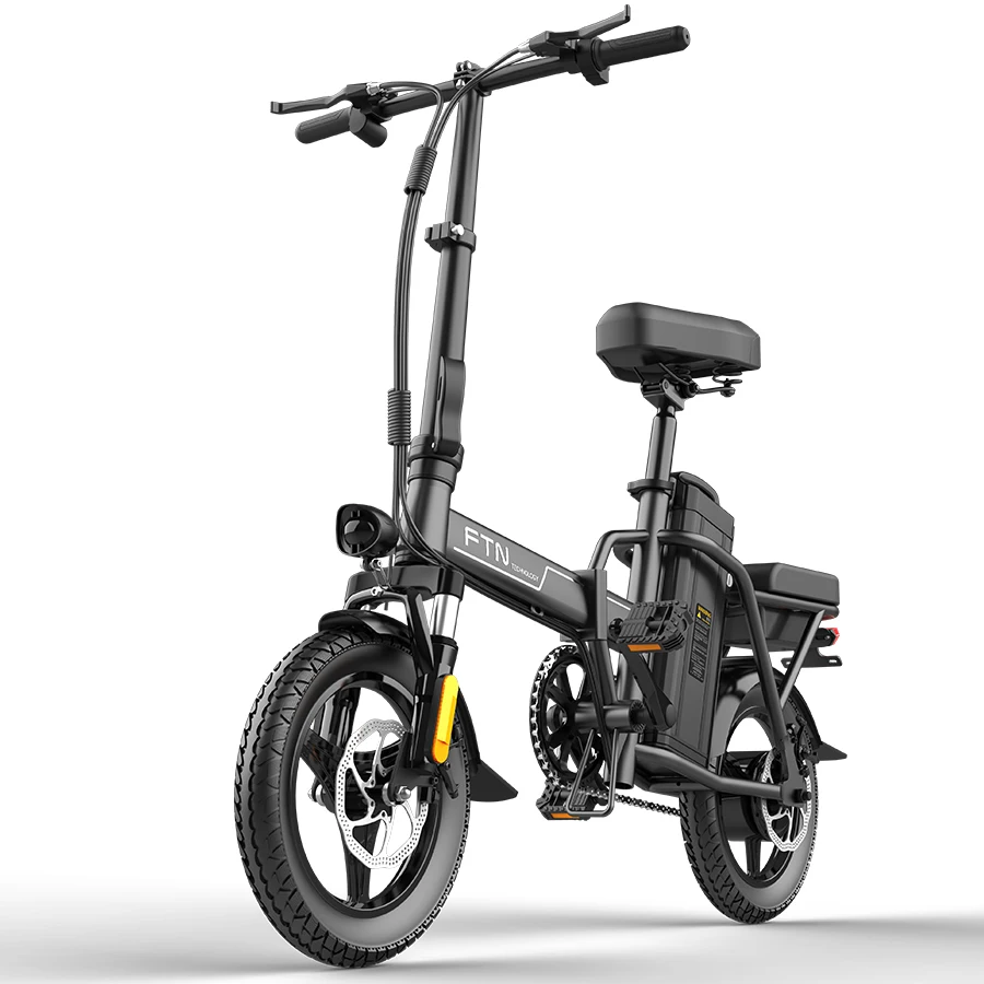 
2020 New Light Cheap E-bike 14 inch E Bike 48V 8Ah Battery Portable Ebike Folding Electric Bike Bicycle 
