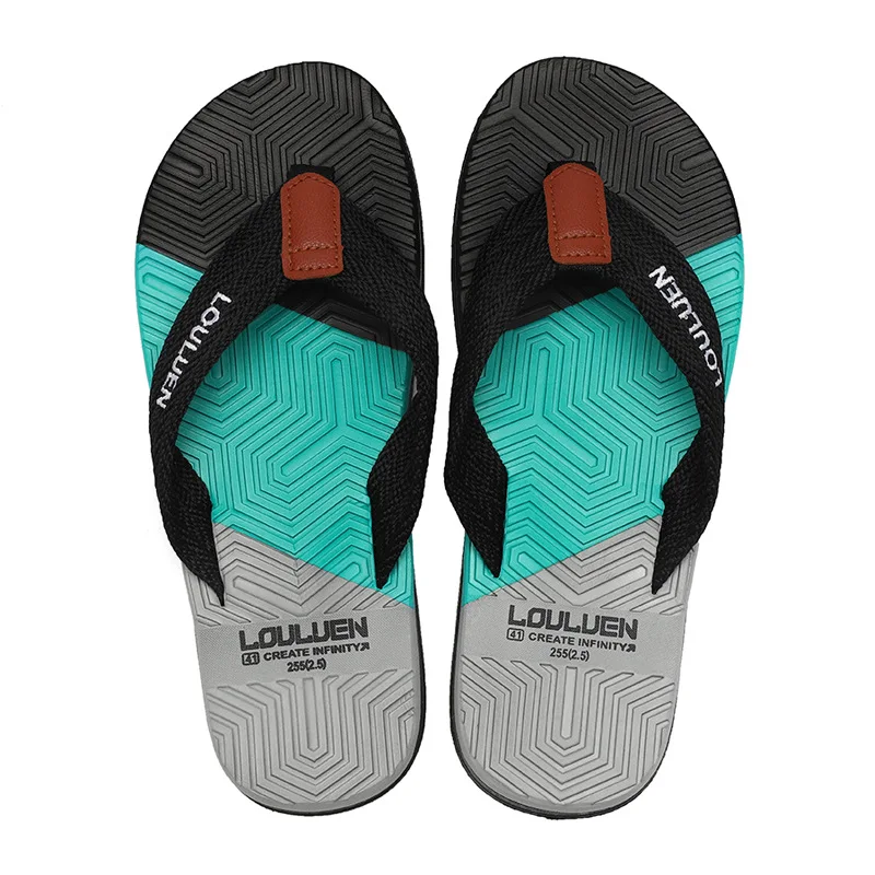 Dropshipping men slipper summer wholesale 2022 outdoor wear beach men shoes flip flops