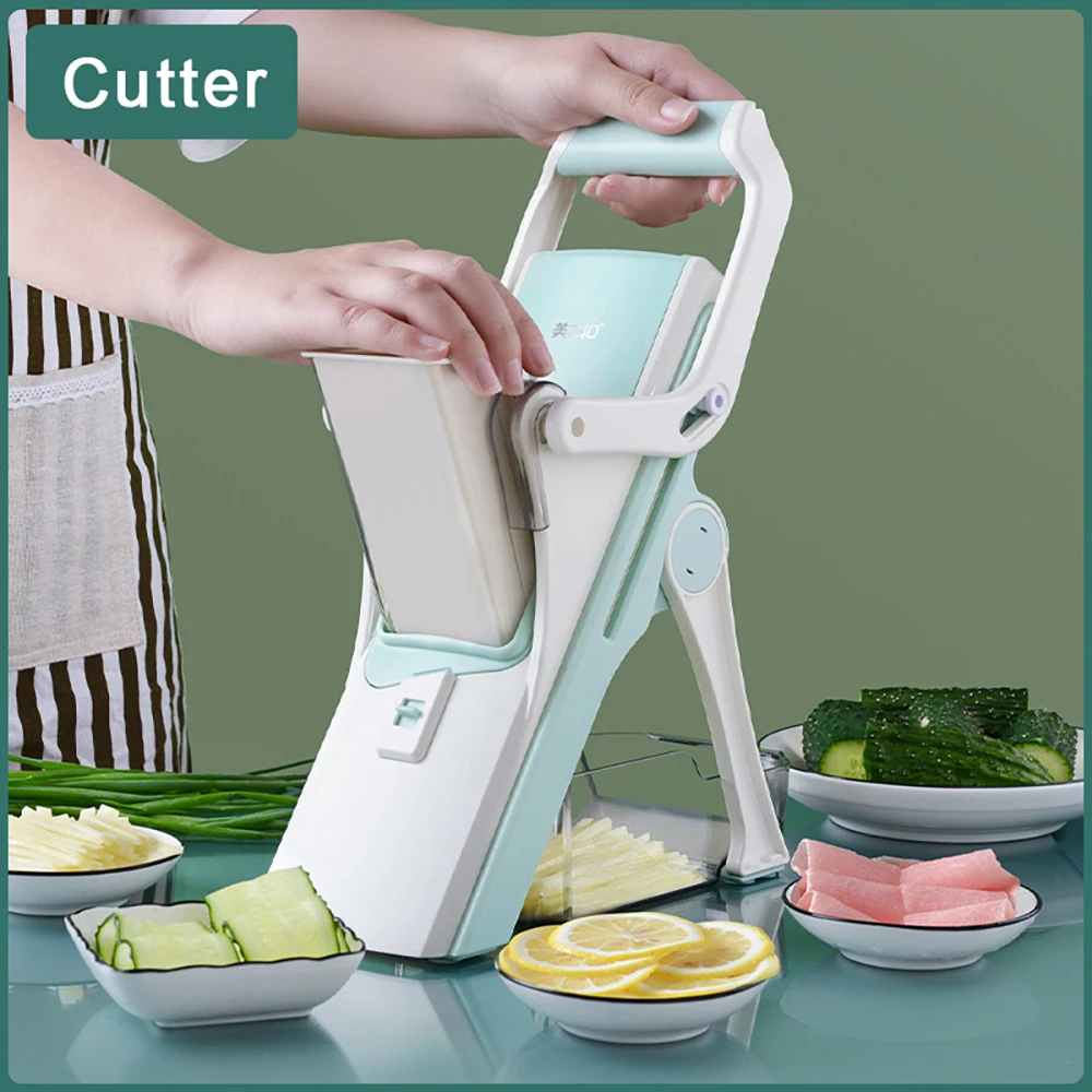 Hot Sale 5 in 1 Vegetable Cutter Multifunction Food Onion Chopper Mandoline Slicer Dicer Cutter Grater Set Potato Shreds