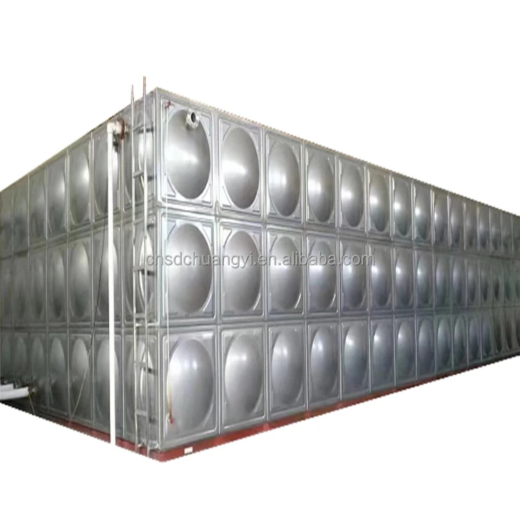 Arc argon welding 10000gallon SS304/SS316L panel water tank for cold water