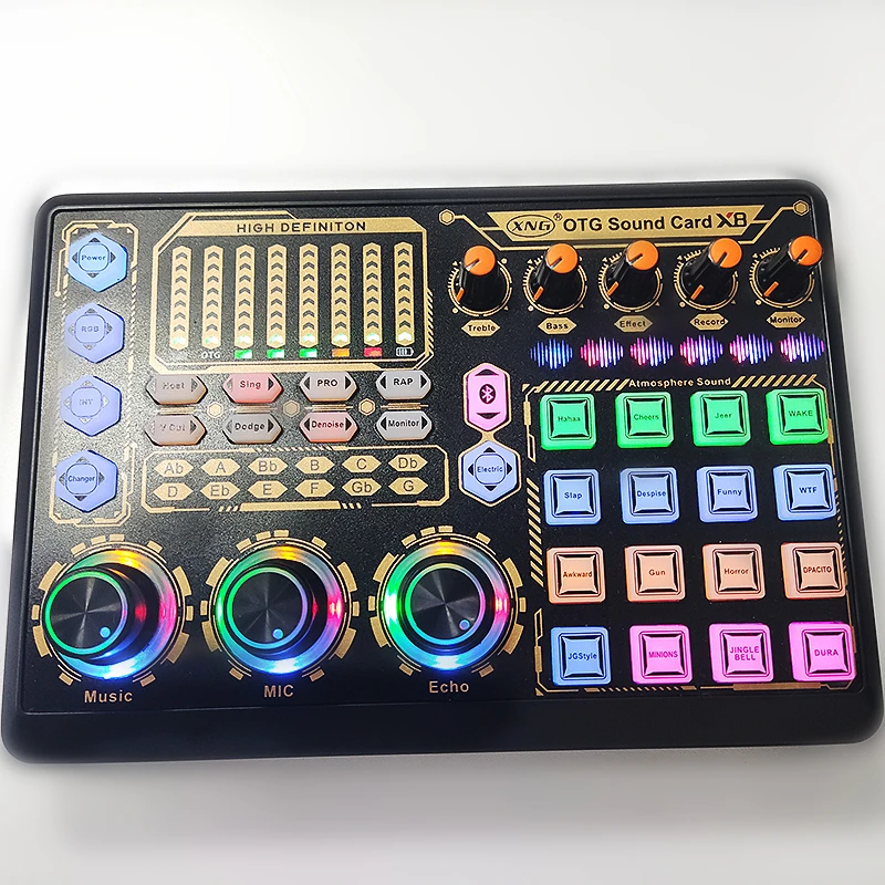 New OTG Technology Quality X8 USB Sound Card Available to Every System