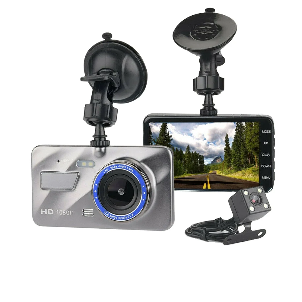GT700 newest 1296P dual lens dash cam with GPS  dvr car camera black box car Full Hd 1080p