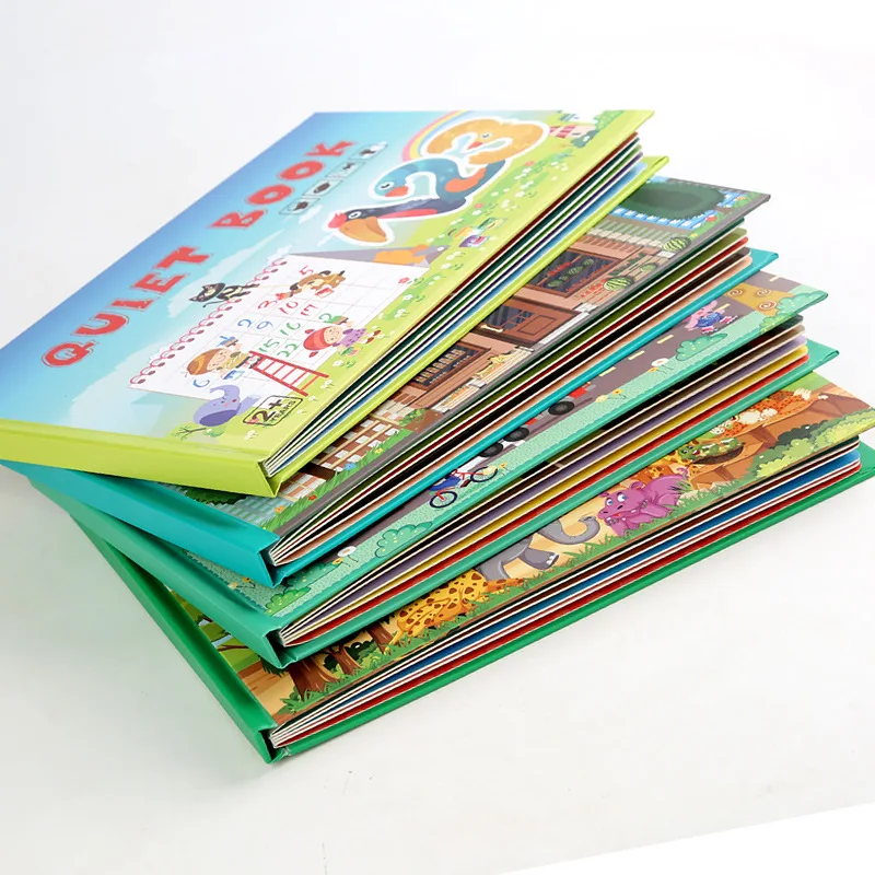 Montessori Quiet Book Children Toy Paste Book My First Busy Book Animal Numbers Matching Puzzle Game Educational Toy Gift