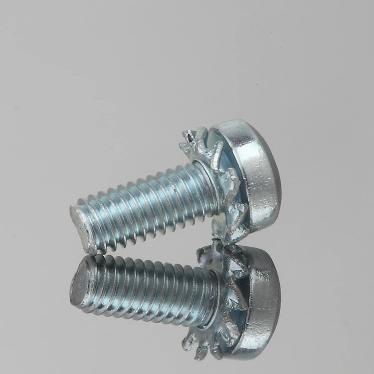 M3 Carbon Steel Metal Fasteners 10.9 Bolts And Nut Pan Head Sems Screw With Washer