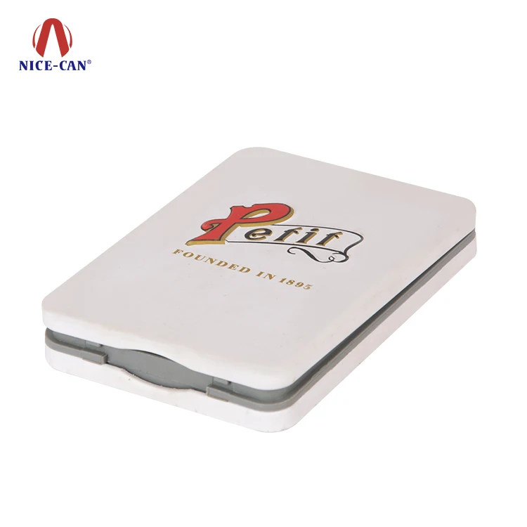 China Factory Custom Cigarette Box Hinged Metal Cigarette Case Rectangular Portable Cigarette Tin Box