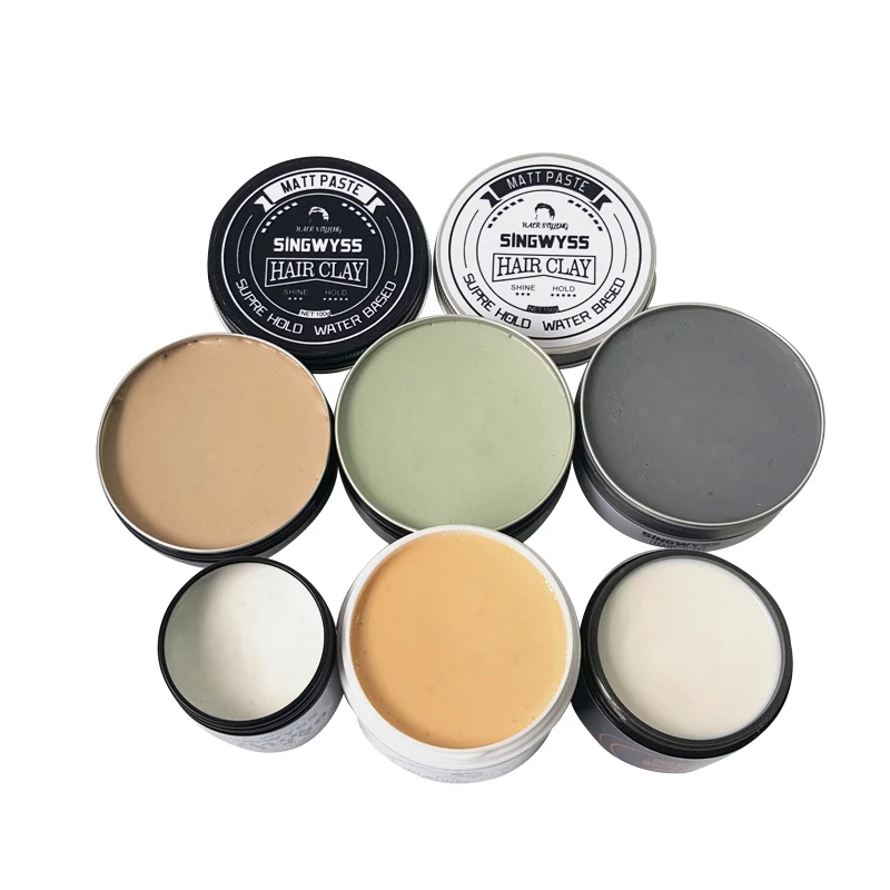 Hot Selling Best quality wholesale matte mud natural hair products styling paste hair clay for men