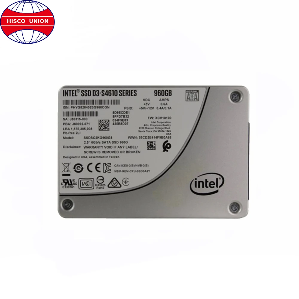 Brand new S4610 960G SSDSC2KG960G801 2.5' SATA Solid State Drives 5.001 Reviews