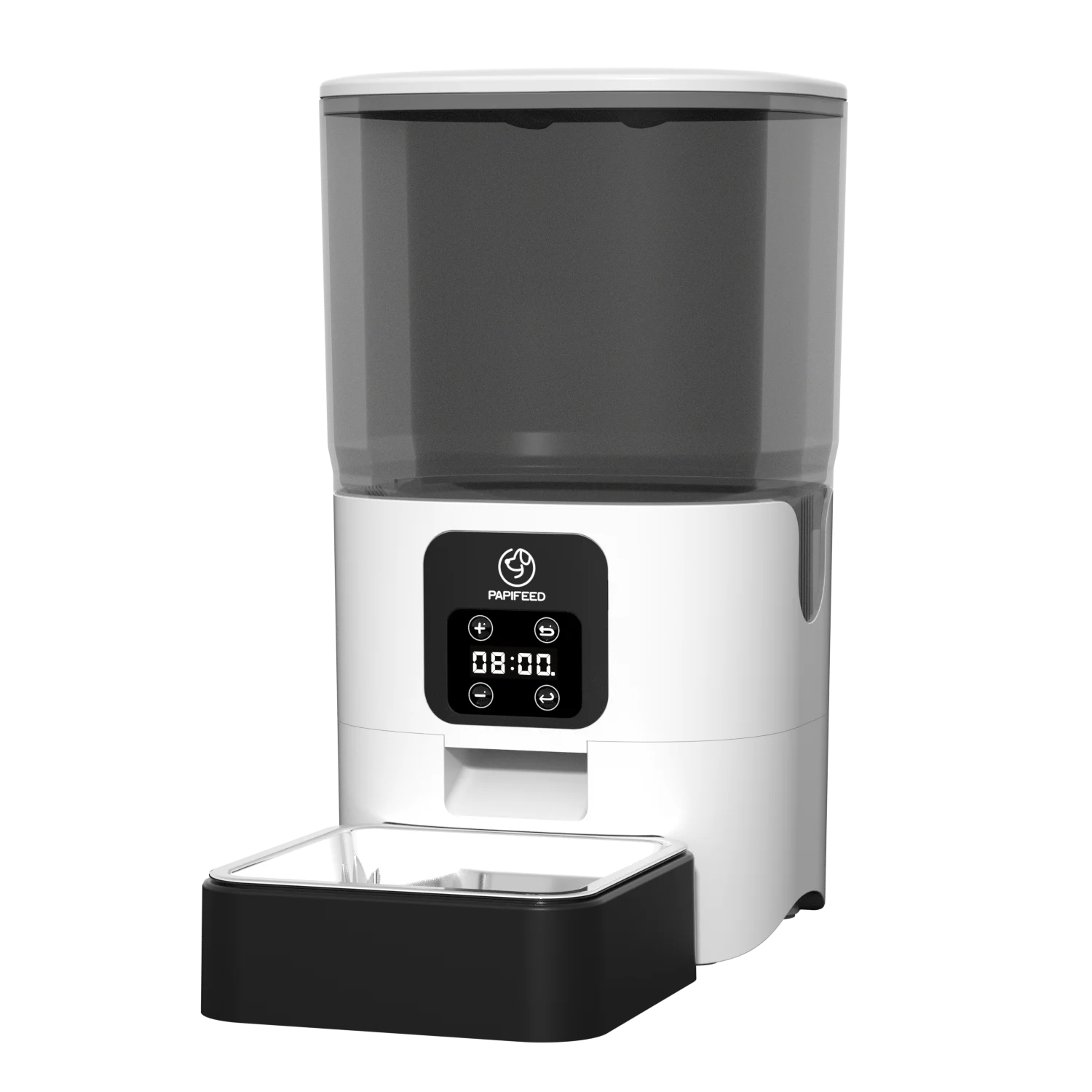 Automatic Cat Feeder with Display Nixie screen for Easy Set Up -Portion Control - Desiccant Bag Keeps Dry Food Fresh