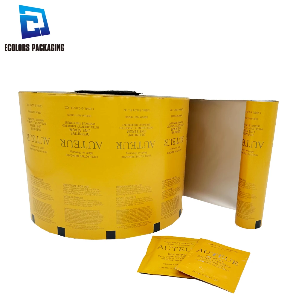 custom printing automatic packing aluminum foil plastic laminated alcohol swab pads Sachet plastique packaging film