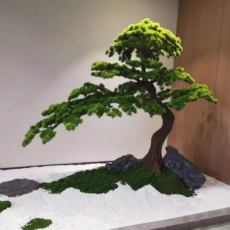 Factory Customize 2M 3M Tall Greenery Artificial Cypress Bonsai Indoor Outdoor Large Faux Pine Tree For Hotel Landscaping Decor