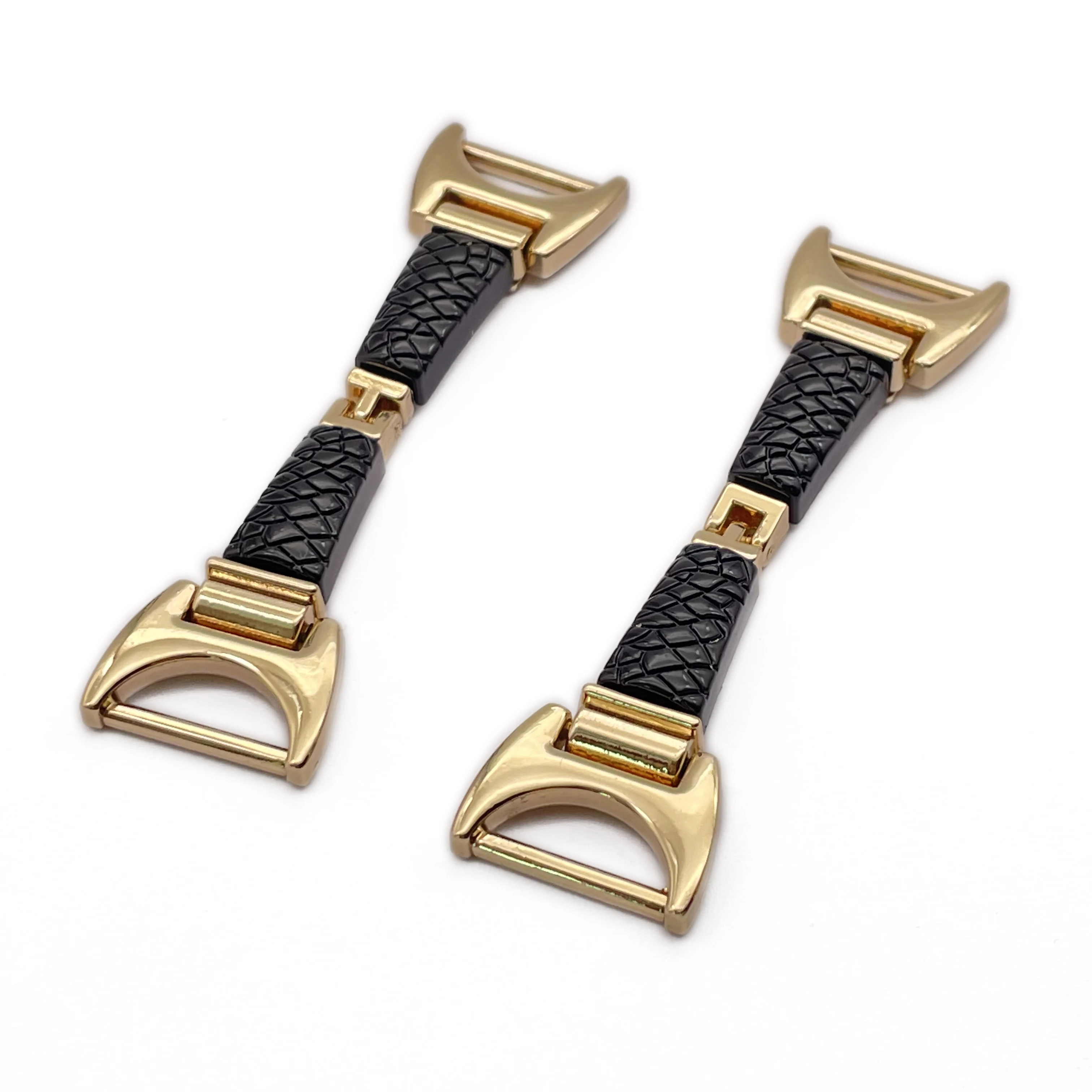 High Quality Wholesale Metal Leather Shoe Chain Buckle Zinc Alloy Shoe Buckle