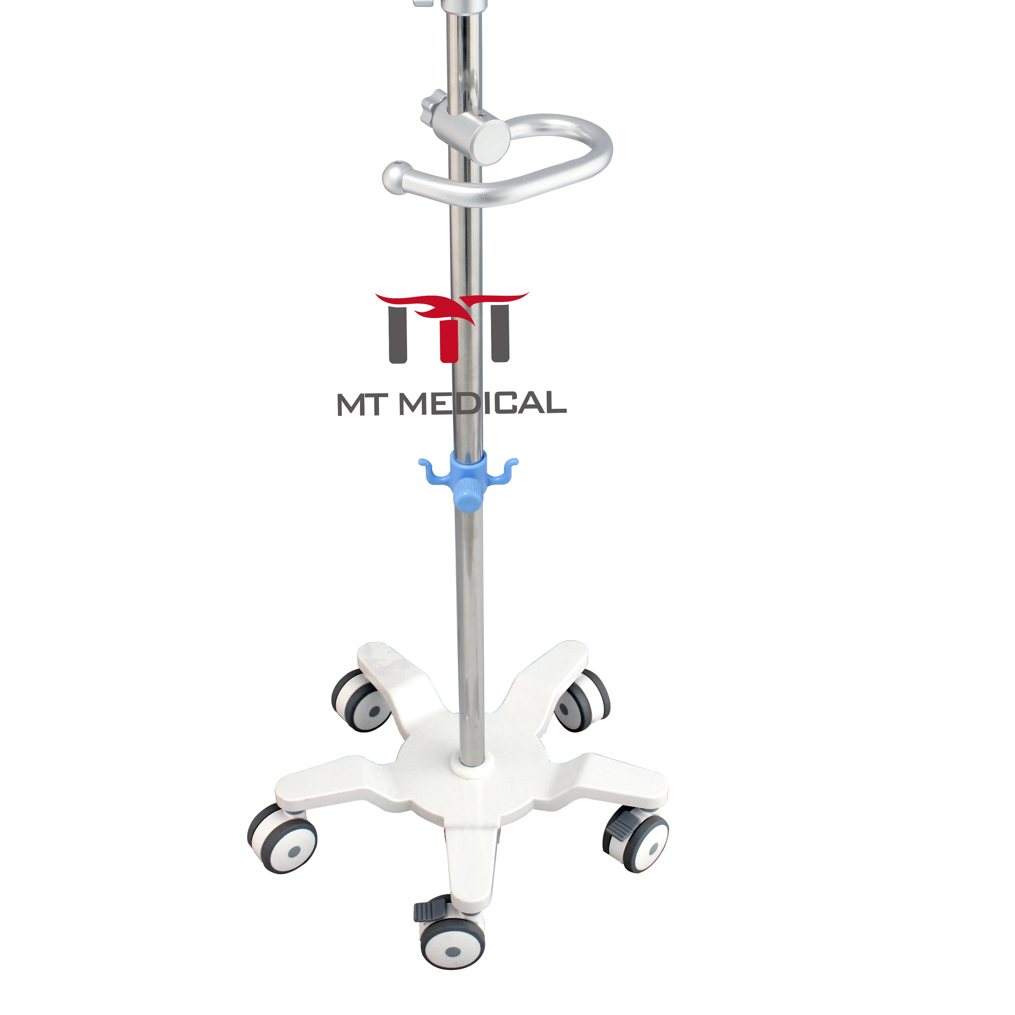 MT MEDICAL Hospital Portable Intravenous IV Stand Patient Infusion Price Adjustable Stainless Steel IV Infusion Stand