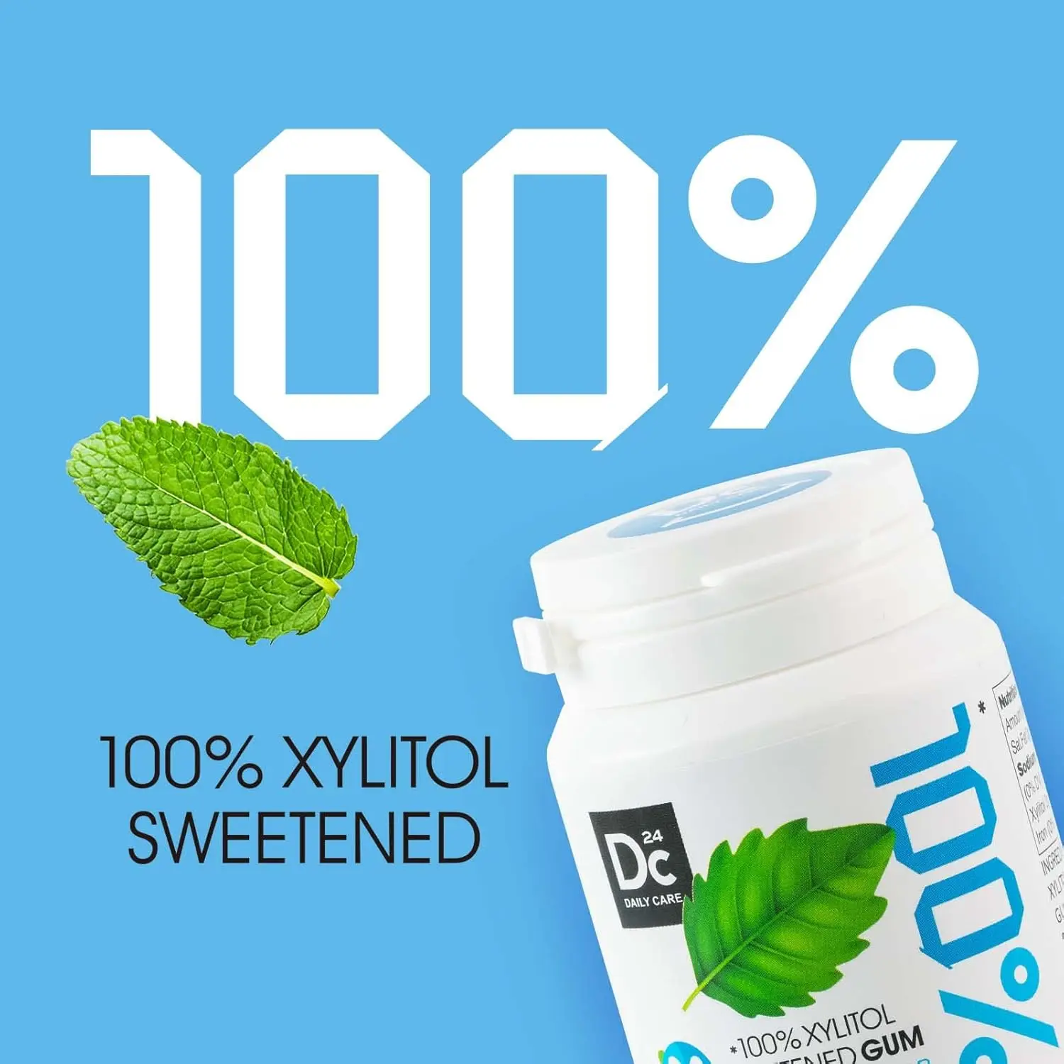 Sweetened 100% Xylitol Sugar Free Peppermint Vegan Chewing Gum Natural Pillow Oem Novel Design Factory Price