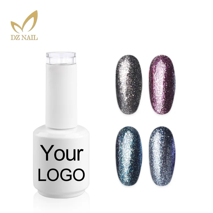 free sample multi color glitter varnish 12ml 15ml no odor GMP ISO platinum gel polish made in DZ China