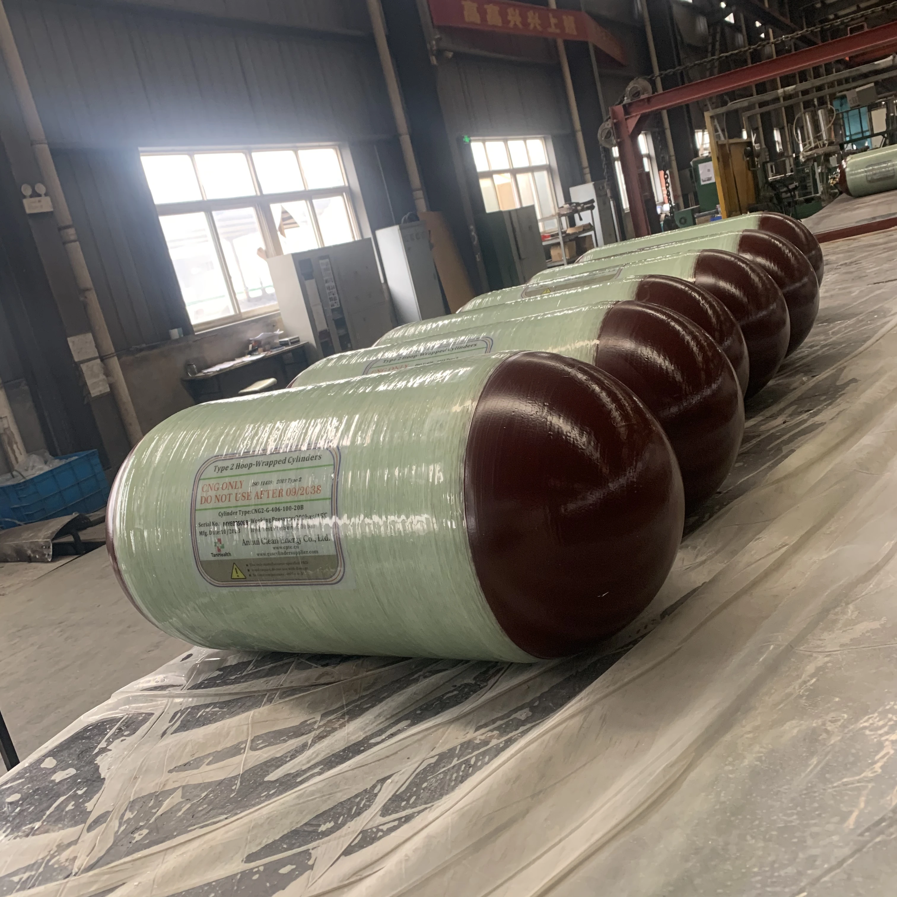 20--260L High Quality High Pressure Type 2 Steel CNG Gas Cylinder CNG Tank for Vehicle