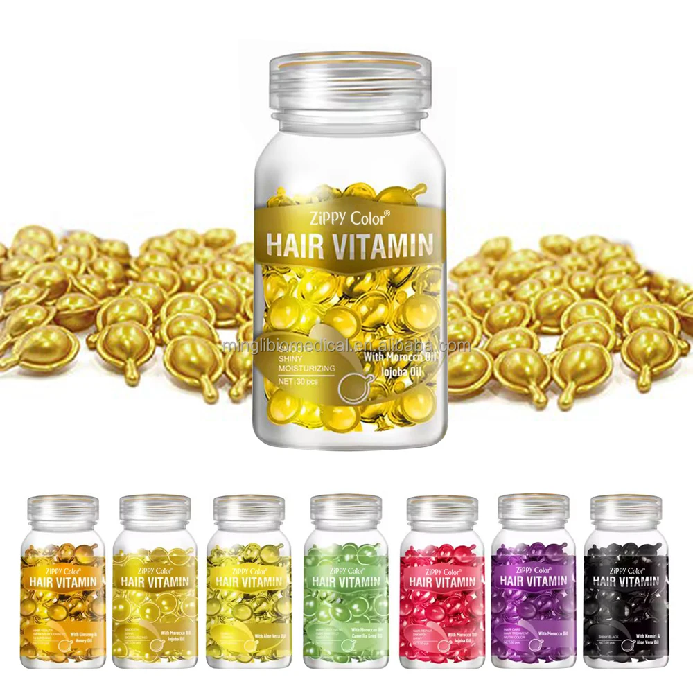 High Quality Hair Vitamin Capsules Professional Herbal Extract Hair Oil Capsules Factory Price Oil For Hair