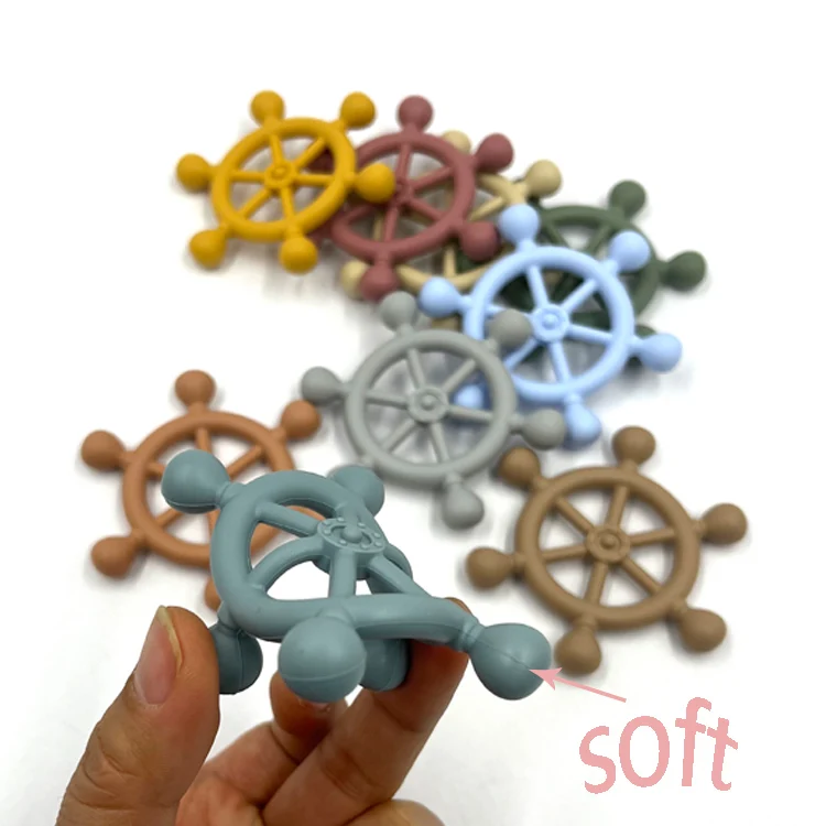 New  BPA Free Teether Silicone Baby Natural Rubber Food Grade Baby Teether for Babies
