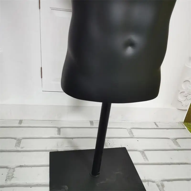 Torso Adjustable Black Plastic Male  Mannequin