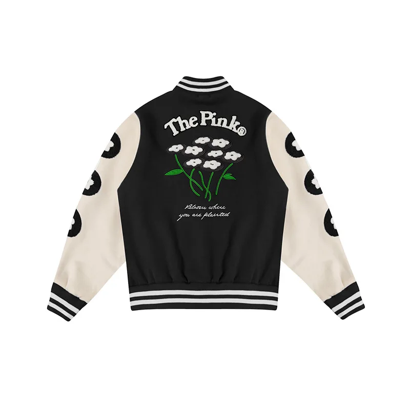 New design stylish and fashion baseball embroidery teenage boy jacket for autumn