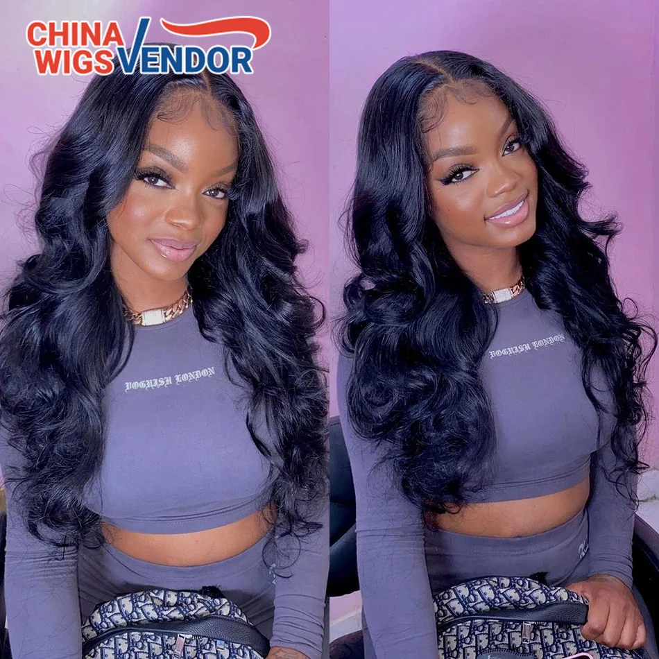 Cheap Virgin Cuticle Aligned Human Hair 13x4 Lace Front Wig,150% Density Black Straight/Body/Loose Wave Natural Hair Wig