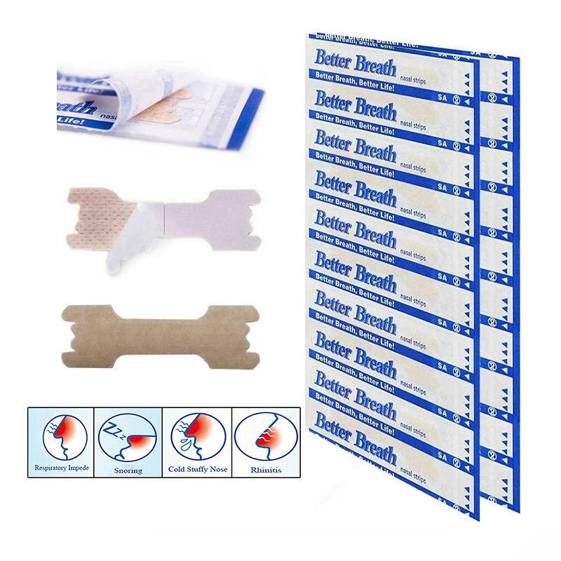 Wholesale CE OEM Free Sample Better Breath Nasal Strips Breathe for Stop Snoring (2 Sizes Manufacture)
