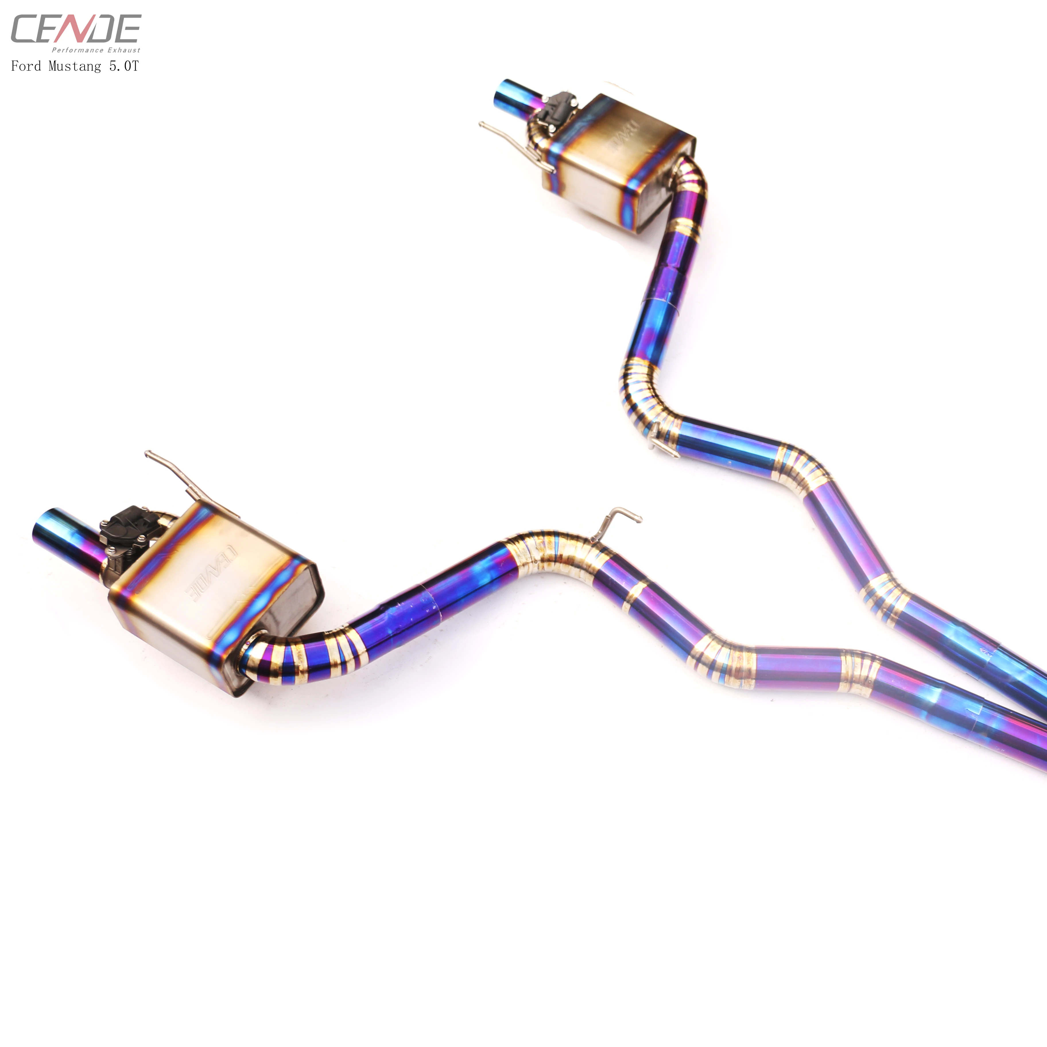 2020 New Titanium Header Catback Exhaust System Pipe For Ford  Mustang Exhaust  5.0 t  gt 2015 2016