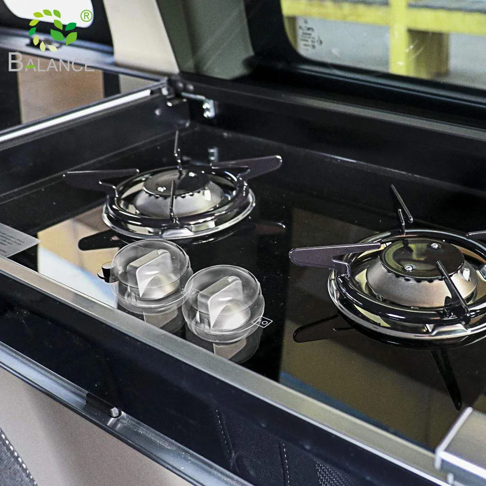 Baby Proofing Oven Cover Lock Baby Safety Protector Transparent Gas Cooker Cover Lock Kitchen Stove Knob Cover