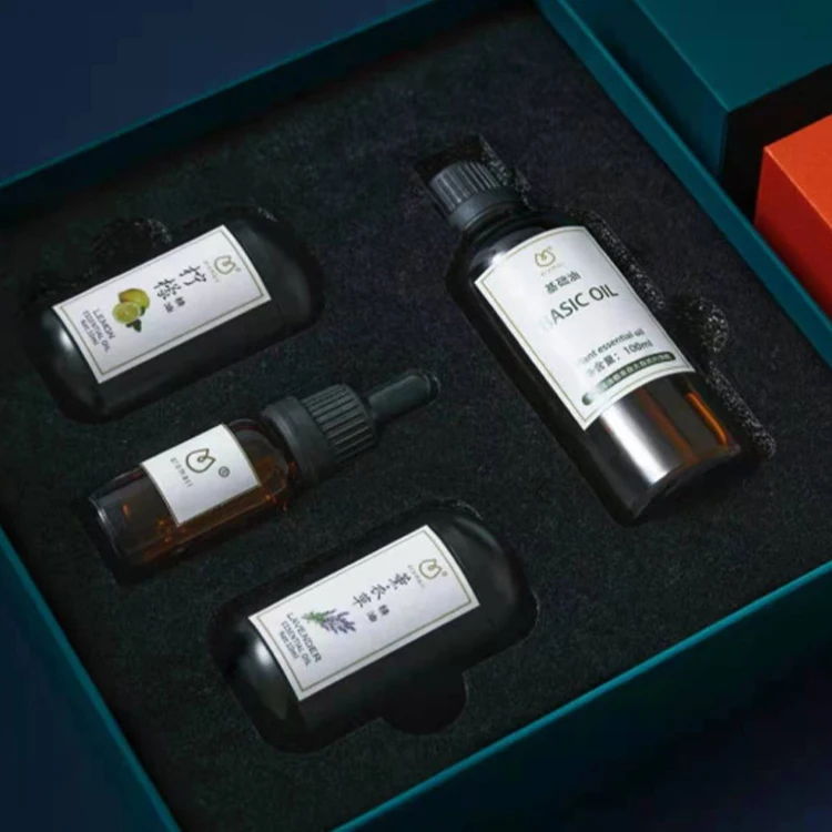 Essential Oil 4pc Set in Gift Box Diffusers Essential oil pure Massage Aromatherapy Candle Making