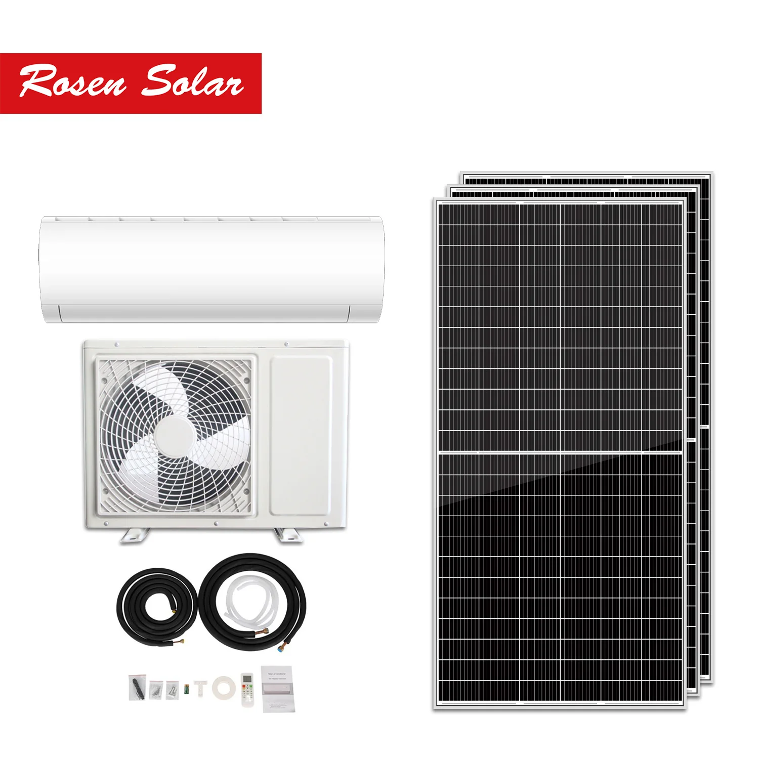 China Top 3 1.5 Ton 3 Star Inverter Solar Energy Powered Air Conditioner 18000Btu 2HP Split Ac Unit Price