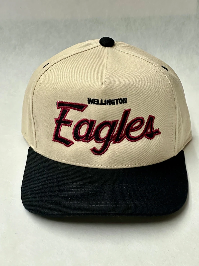 2 Tone Custom City Vintage Font Script Beverly Hills California USA Sports Snapback Hat hood make your own customizable