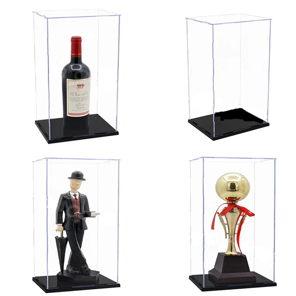 Collapsible Personalized Precious Trophy Collector Showcase Clear Color Acrylic Wine Display Box