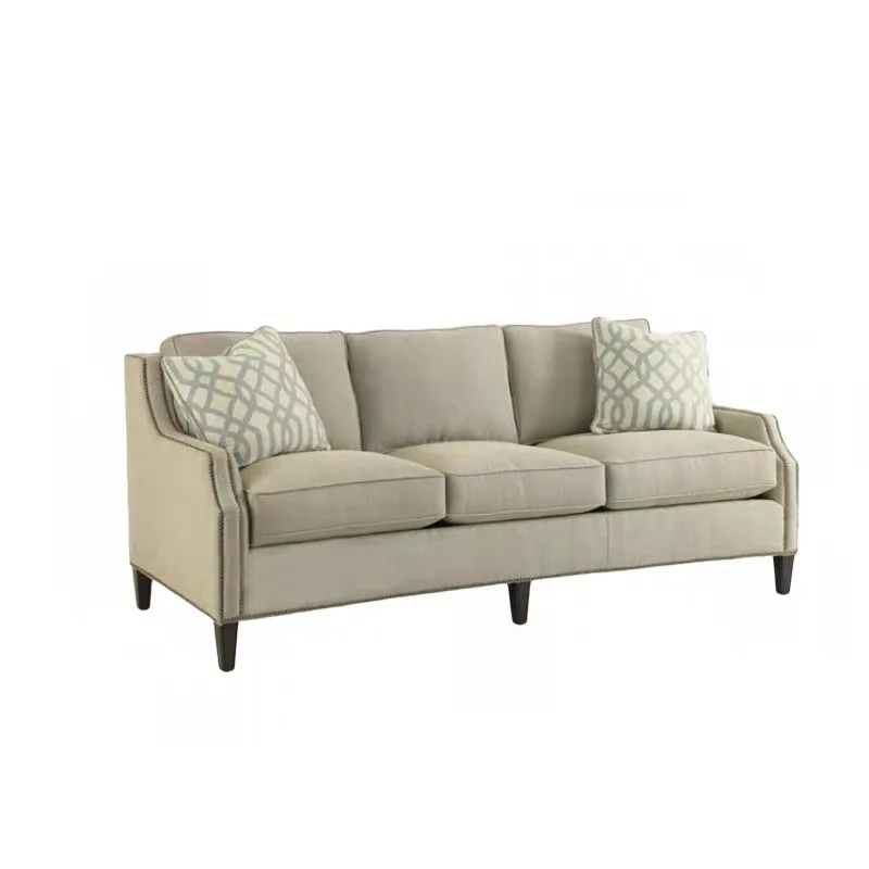 Luxury Muebles 3 seats Fabric Cheer sofa set designs modern for living room furniture