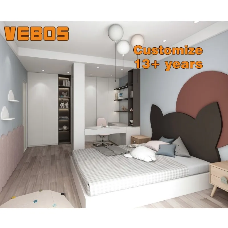 factory direct design Complete customized kids bed room furniture bedroom set and modern child