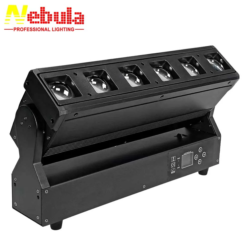 DJ Disco LED Stage Light 6x40W RGBW 4in1 Zoom Wash Moving Pixel Beam LED  Light Bars