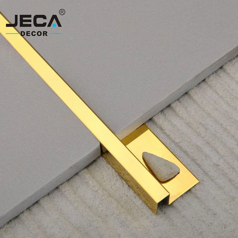 Foshan JECA Wall Edge Trim Factory Directly 304 Q Shape Stainless Steel Tile for Floor or Edges Decoration Free Sample